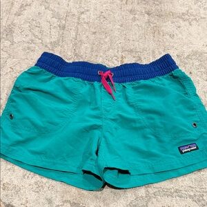 Patagonia Kids Shorts - Teal and Blue